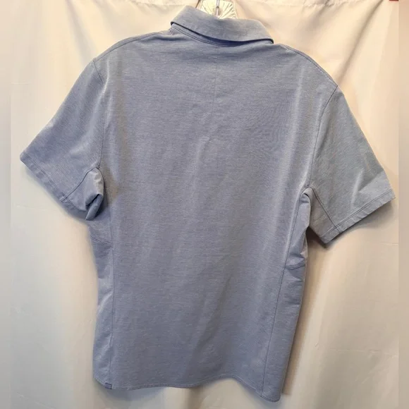 Lululemon Commission Men’s Size Medium/Large Shirt Harbor Blue Button Up - Picture 5 of 8
